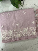 Soft Silky kota saree with embriodery MSF165 PinkLavender
