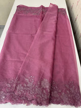 Soft Organza saree with embroidery borders - MSH299