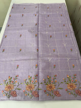 Silky kota embroidery saree MSK4333 Lavender