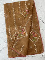Silky kota saree with embriodery MS2450