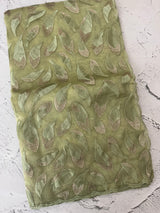 Glass organza saree with thread work- MOS351