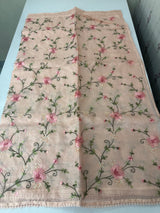 Silky kota saree with embriodery MS16426 PastelPeach