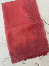Soft Organza saree with embroidery borders - MSH299
