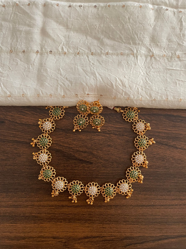Antique matte Necklace set