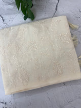 Netkota embriodery saree MSH263 Ivory