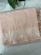 Soft Silky kota saree with embriodery MSF165 PastelPeach
