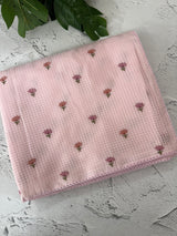 Moonga Kota checks saree with embroidery MSH244 PastelPink