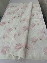 Soft Netkota embriodery saree MS1496 - White 3