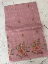 Silky kota embroidery saree MSK4333 Onion