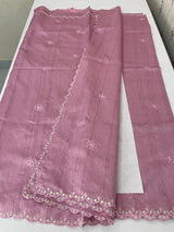 Cutwork Semi tussar saree MTSS674