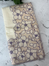 Mul chanderi saree with tissue applique work MSH211
