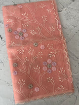 Viscose organza saree with thread work - MSH274