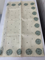 Moonga checks saree with embroidery MSH2898
