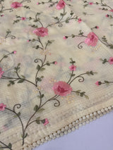Silky kota saree with embriodery MS16426 PastelYellow