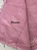 Cutwork Semi tussar saree MTSS674