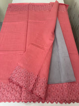 Crushed Matka Blended Tussar silk saree with cutwork borders MS4890 PeachPink