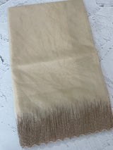 Semi Organza saree with embroidery borders - MSH296
