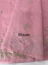 Netkota embriodery saree MS1494 Pink