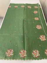 Kota checks saree with embroidery MS7645