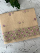 Netkota embriodery saree MS1494 Beige
