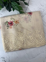 Premium Soft kota silk saree with digital prints and embroidery MKS703