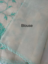 Lightweight Kota Moonga checks saree with applique work MSH288