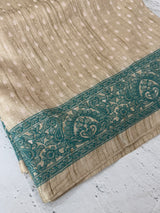 Blended tussar saree MTS608 - Beige