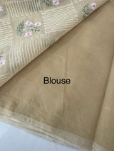 Netkota embriodery saree MS1496 Chiku