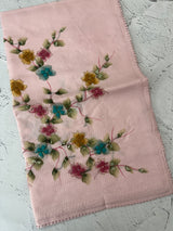 Kota saree with Digital Floral Print with Sequin Embellishment MS14953 PastelPink