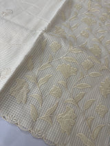 Moonga Kota checks saree with applique work MMC457