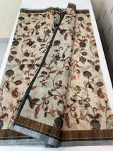 Printed Semi Kota Doria Sarees with blouse - MKD561 (5)