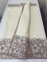 Mul chanderi saree with tissue applique work MSH211