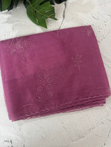 Soft Organza saree with embroidery- MCW680 Magenta