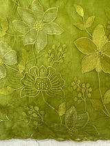 Soft Organza saree with Applique work MSLK478