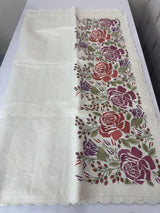 Chanderi cotton saree with embroidery - MSH4545 White