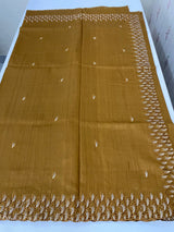 Semi tussar saree with cutwork MSHK566