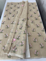 Netkota embriodery saree MS1496 Chiku