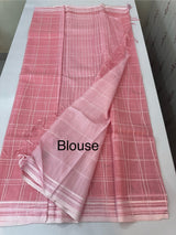 Soft organza saree with thread checks and sequence work MOS867 (4) - PeachyPink