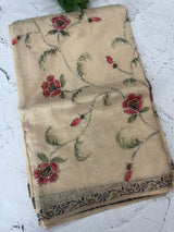 Kota Tissue silk saree with kanta work and french knots MKS3788