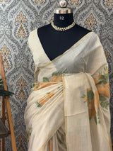 Jamdani silk Cotton Saree MS12553
