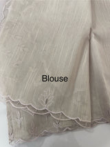 Khadi supernet saree with net applique borders MSH208 (1)- Lilac