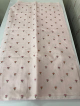 Moonga Kota checks saree with embroidery MSH244 PastelPink