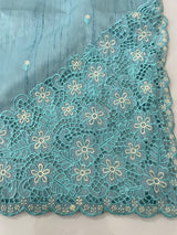 Cutwork Semi tussar saree MTSS674