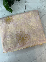 Soft organza saree with thread work - MSH910 Pastel PeachPink