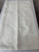 Dyeable Chanderi applique work saree MSH173(4) OffWhite