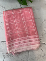 Soft organza saree with thread checks and sequence work MOS867 (4) - PeachyPink
