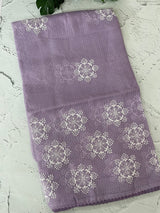 Soft kota checks saree with embroidery - MS7676