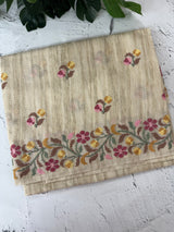 Premium Soft kota silk saree with cross stitch embroidery MSS711(3)
