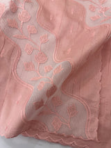 Blended Tussar silk saree with applique work- MSH225 PastelPeachPink