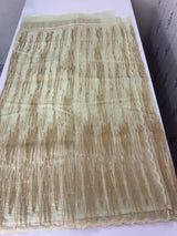 Semi organza saree with thread work - MSH910 PastelGreen
